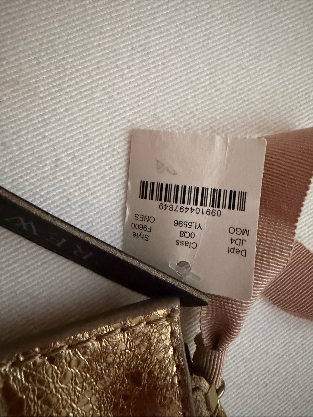 J. Crew Metallic Rose Gold Zip Clutch - Picture 2 of 4